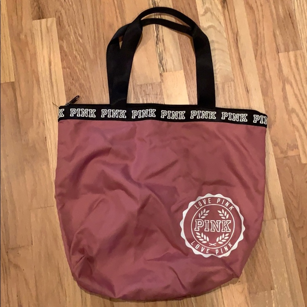 Pink weekend tote